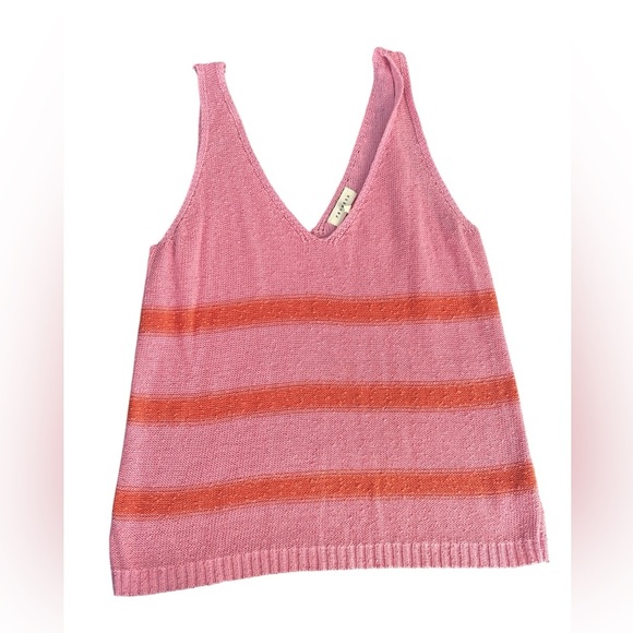 Promesa Arthur Knit Cotton Blend Striped Tank Size Medium - Picture 4 of 7